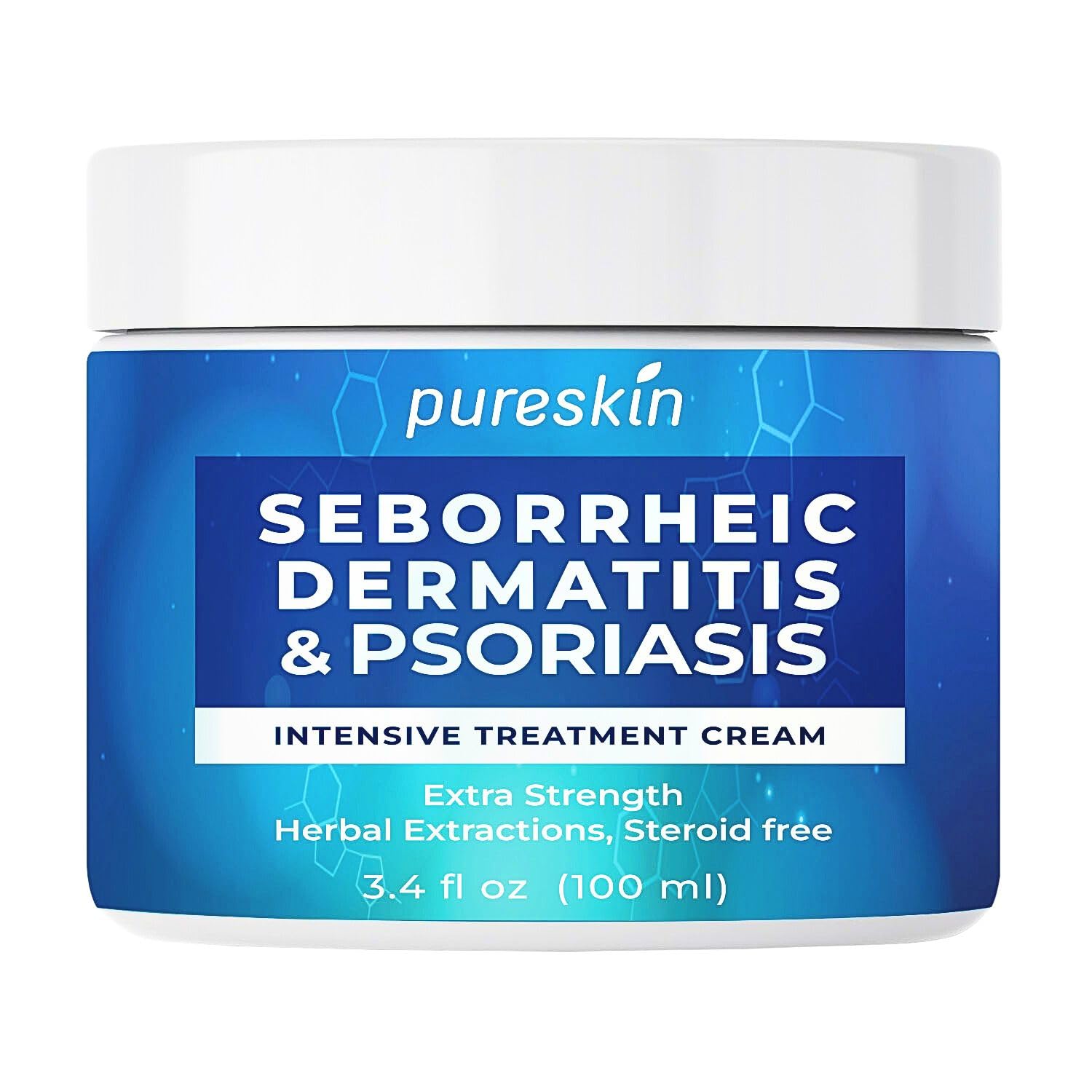 PURESKIN crema para dermatitis seborreica en frasco, alivia irritación