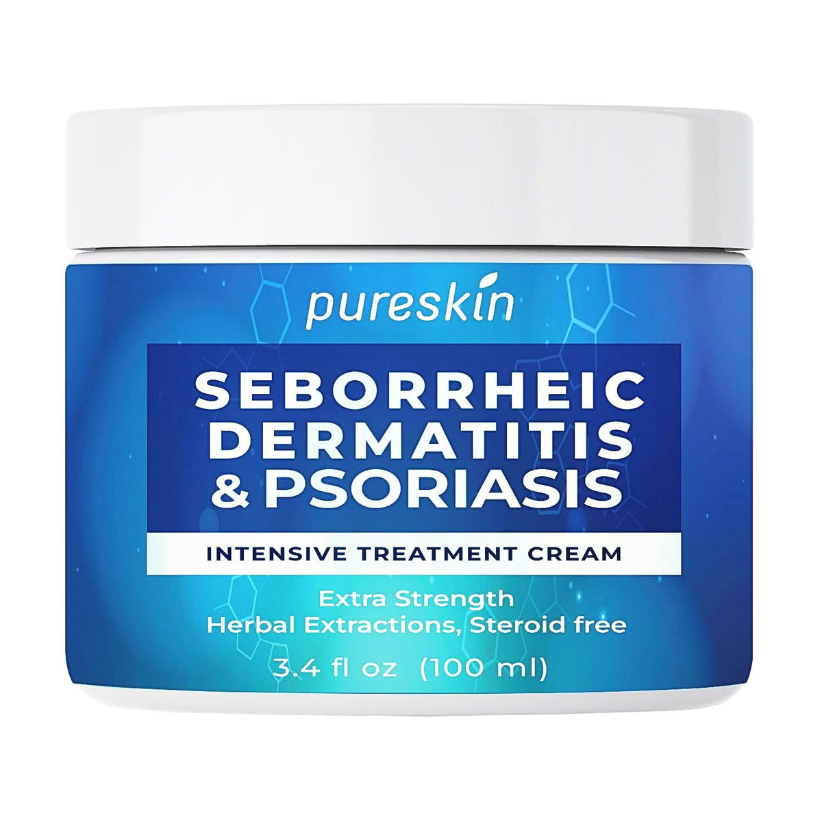 PURESKIN crema para dermatitis seborreica en frasco, alivia irritación