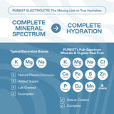 Purest Electrolyte sales solares preservan minerales para hidratación equilibrada.