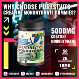 PURESTVITS Creatina Monohidratada: sabor delicioso para motivar la rutina