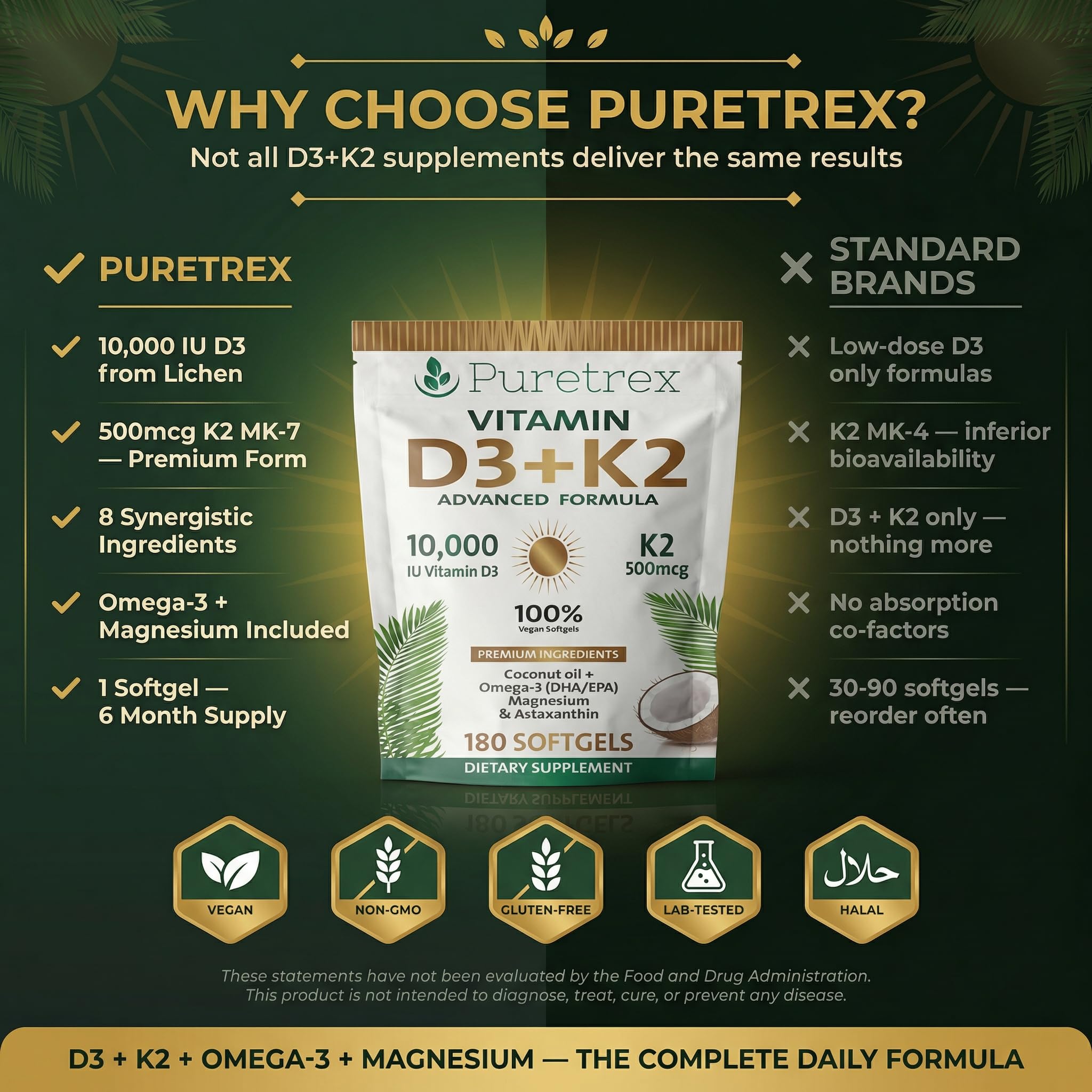 PURETREX aceite de semilla negra para una composición rica.