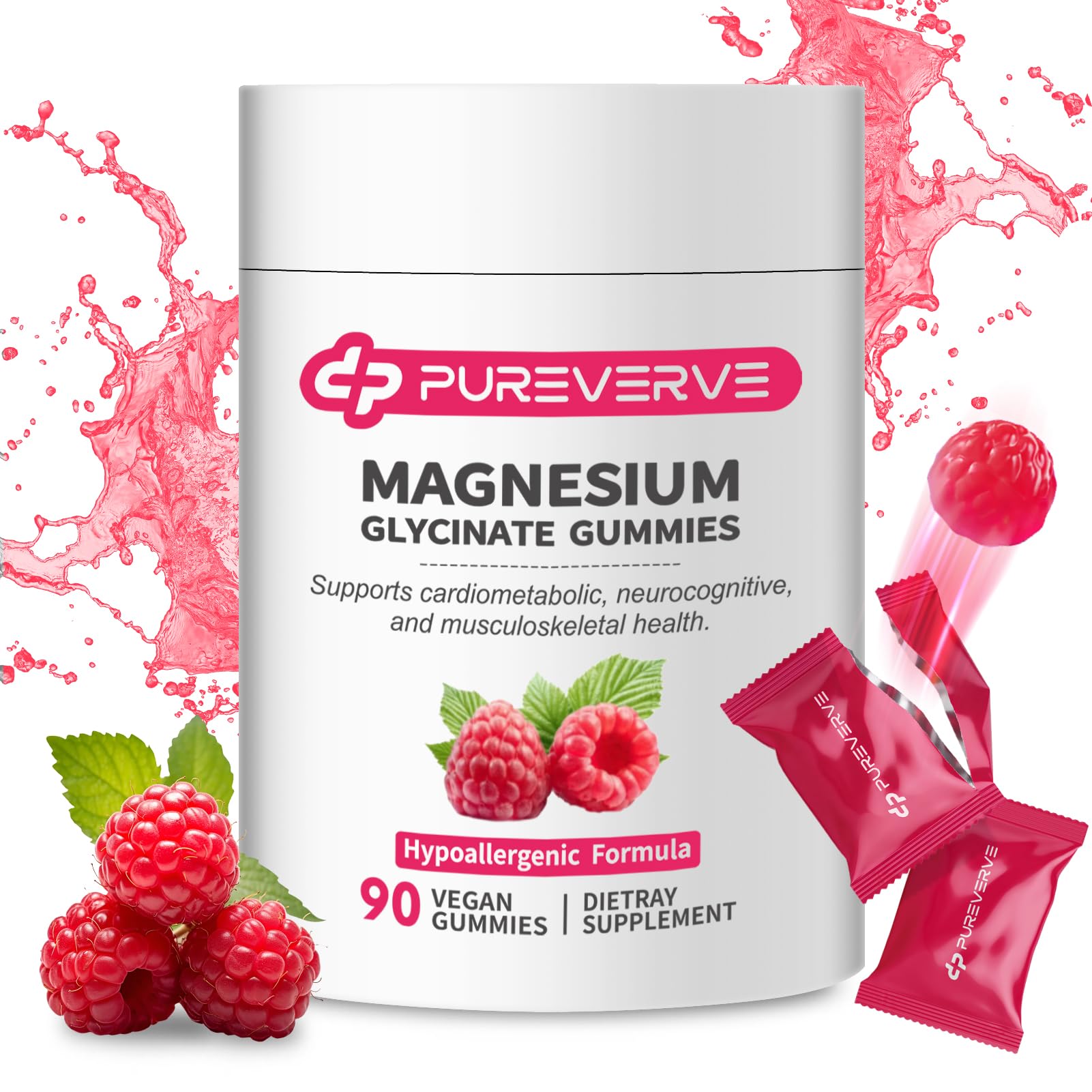 Envase reciclable de Pureverve que protege las gominolas.