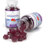 Purify Life gomitas resveratrol sin azúcar, alternativa suave a pastillas.