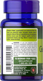Puritan's Pride ajo 1000 mg etiqueta detalle: formato portátil para uso diario