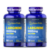 Puritan's Pride L-Arginina 1000 mg en cápsula para soporte muscular