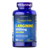 Puritan's Pride L-Arginina 1000 mg: cápsulas para apoyar la circulación.