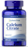 Puritan's Pride calcio citrato 200 mg, 200 cápsulas: apoyo diario para la ingesta de calcio.