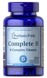 Puritan's Pride Complejo B caplets para metabolismo de la energía y bienestar cardíaco