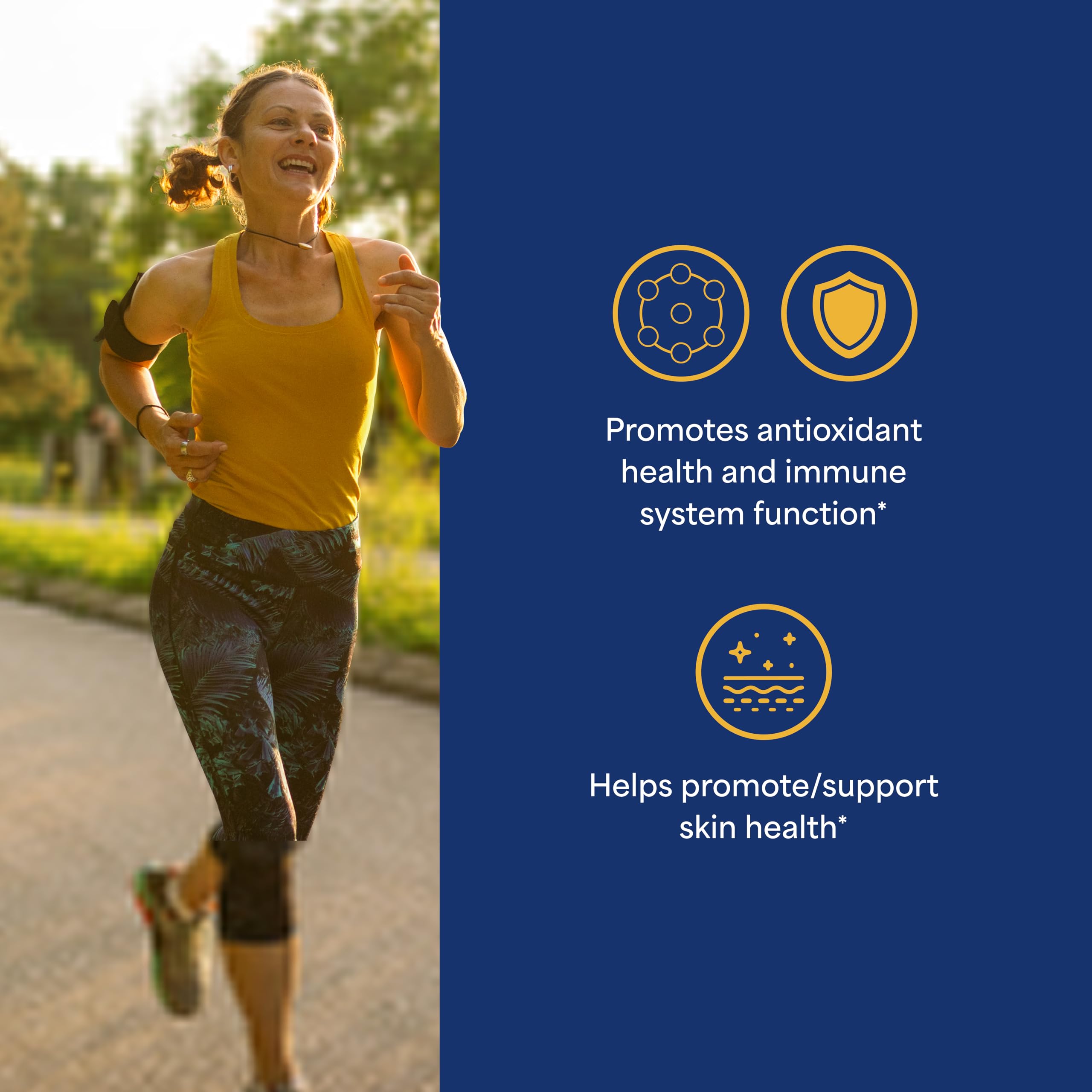 Dúo antioxidante Vitamina C y Vitamina E protege células y apoya la salud