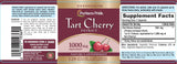 Puritan's Pride Tart Cherry Extract 1000 mg, cápsulas, uso diario cómodo.