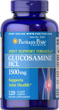 Puritan's Pride Glucosamina 1500 mg, botella, apoyo a la movilidad diaria.