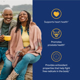 Puritan's Pride Licopeno 10 mg, etiqueta frontal, información clara y beneficios potenciales.