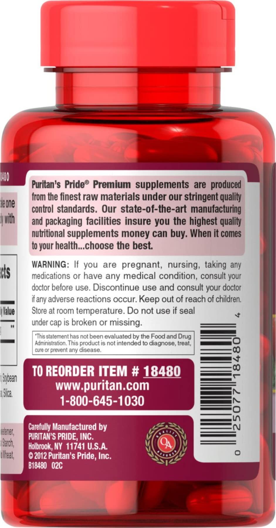 Puritans Pride Licopeno 40 mg, dos botellas para suministro cómodo.