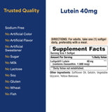 Puritan's Pride Lutigold Luteína: ingredientes carotenoides para soporte antioxidante.