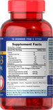 Puritan's Pride Omega-3 etiqueta clara que destaca pureza y calidad.
