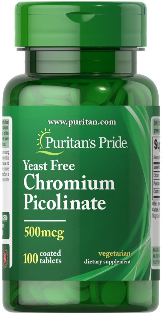 Puritans Pride Picolinato de cromo, cápsulas para uso diario
