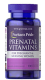 Puritan's Pride Prenatal: comprimidos en botella para sostén nutricional durante el embarazo