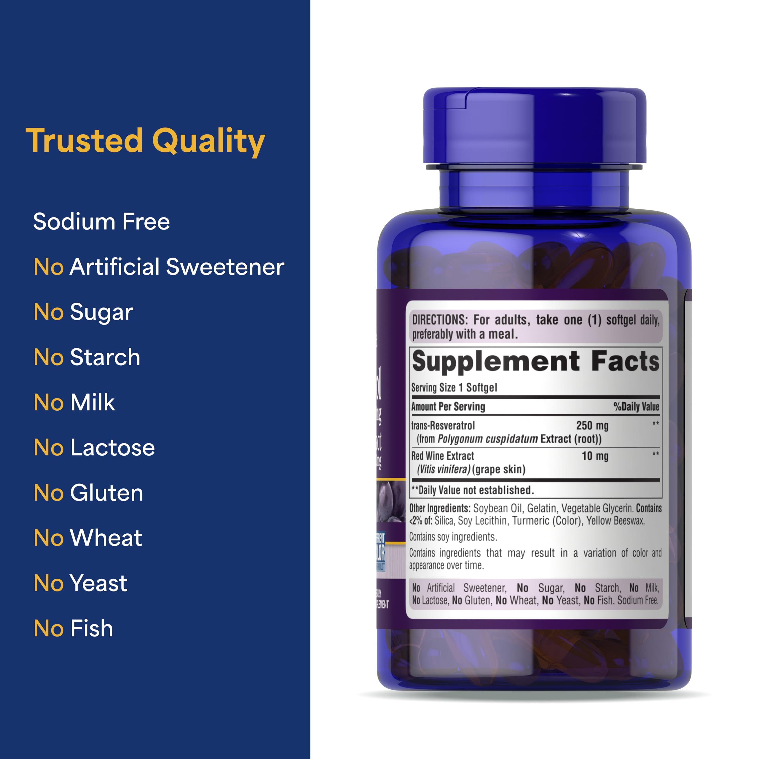 Puritan's Pride Resveratrol 250 mg, estilo de vida: apoyo a una rutina diaria.
