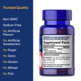 Puritan's Pride Ubiquinol caja del producto en estante.
