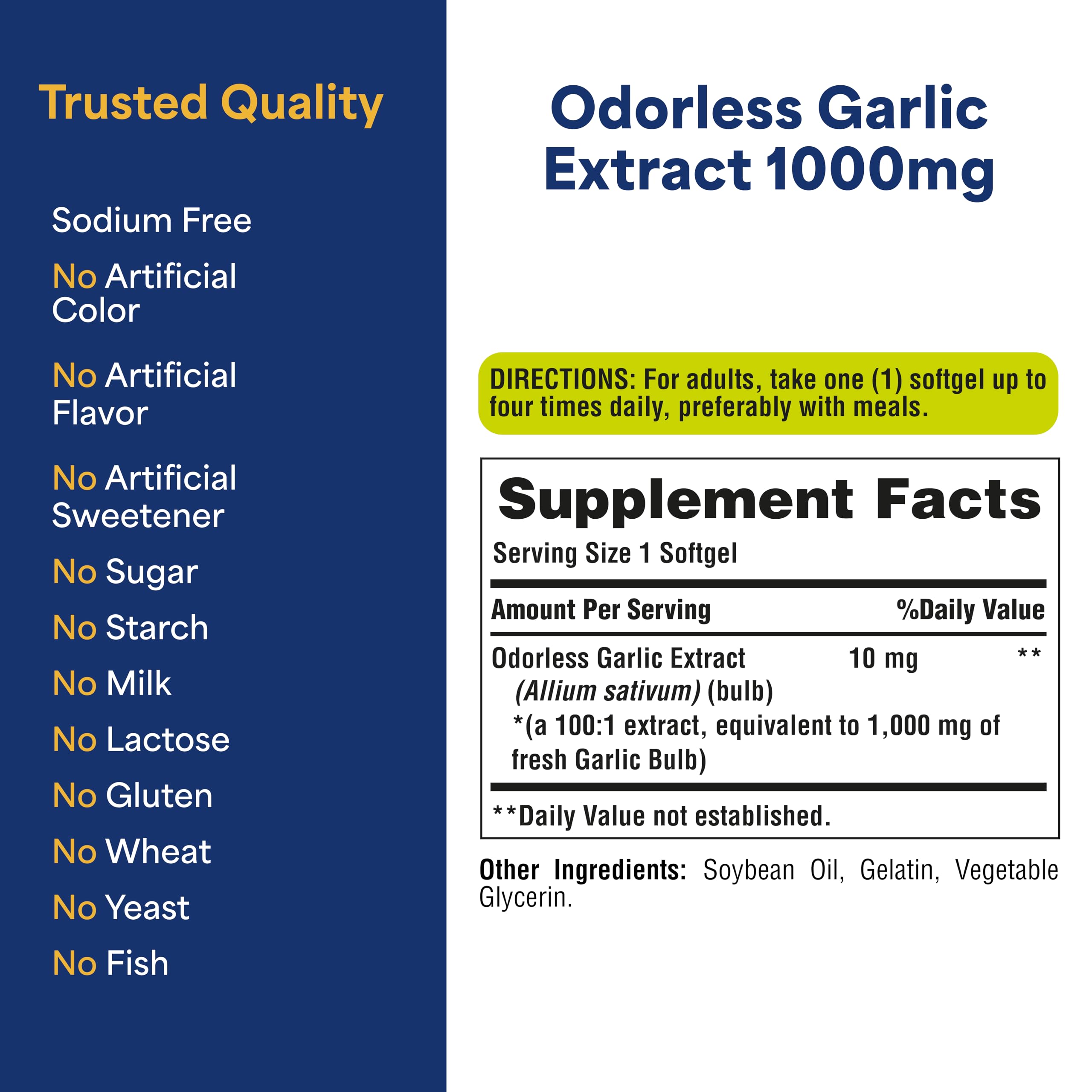 Puritan's Pride uso tradicional para apoyo de salud general