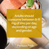Puritan's Pride Zinc 25 mg, ingredientes vegetarianos, opción para vegetarianos.