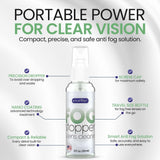 Purity Fog Stopper limpia lentes con paño de microfibra para evitar manchas
