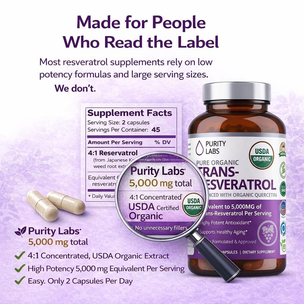 Purity Labs Etiqueta orgánica USDA: garantía de pureza y calidad
