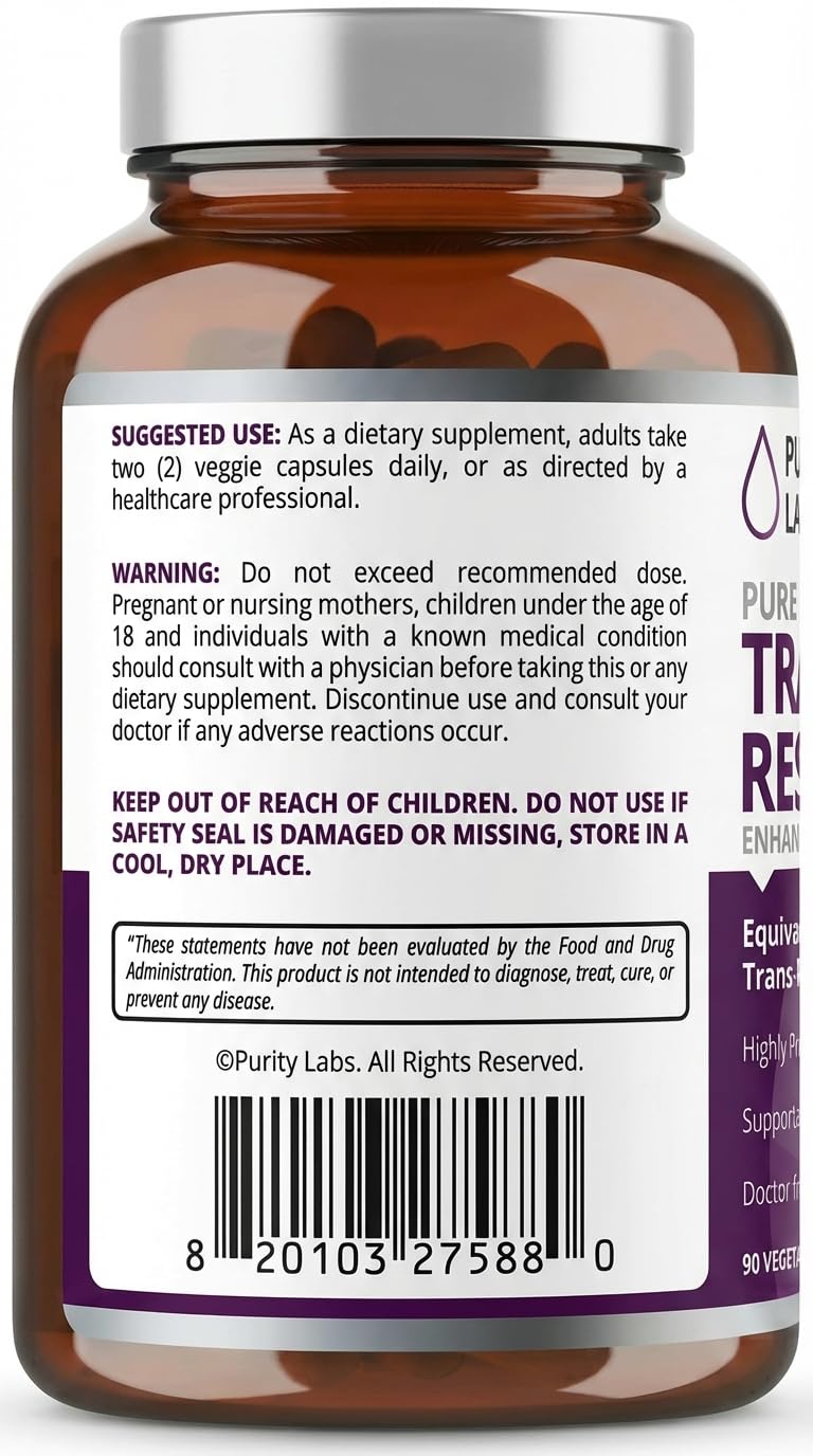 Purity Labs Sin conservantes ni colorantes artificiales, perfil limpio