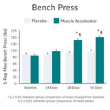Ambiente de gimnasio con Purity Acelerador Muscular en primer plano.