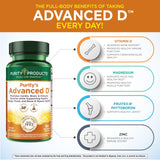 Purity Products Advanced D dosis 5000 UI de D3 para mantener niveles.