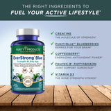 Purity Products EverStrong Blue, mezcla de cofactores para energía sostenida durante el día.