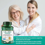 Purity Products HA Joint Formula: etiqueta frontal que resalta BioCell Collagen y cofactores