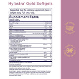 Purity Products Hylastra Gold, cápsulas blandas dentro del frasco para uso diario.