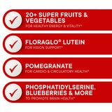 Purity Products Super Reds preparación de bebida rápida para energía diaria.