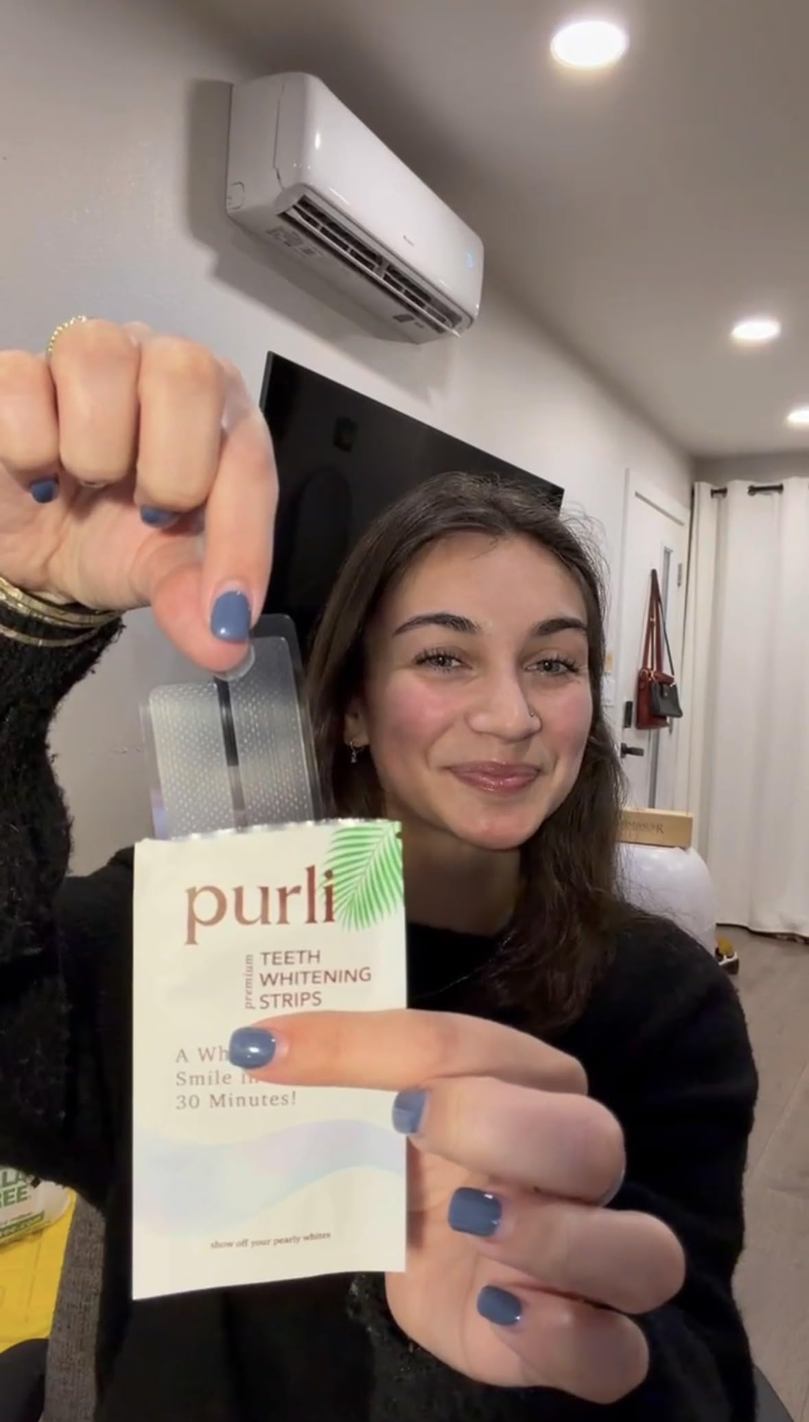 Purli tira blanqueamiento coco, textura suave en cada aplicación.