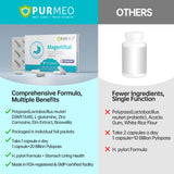 Purmeo certificado vegano y sin gluten, opción apta para diversas dietas.