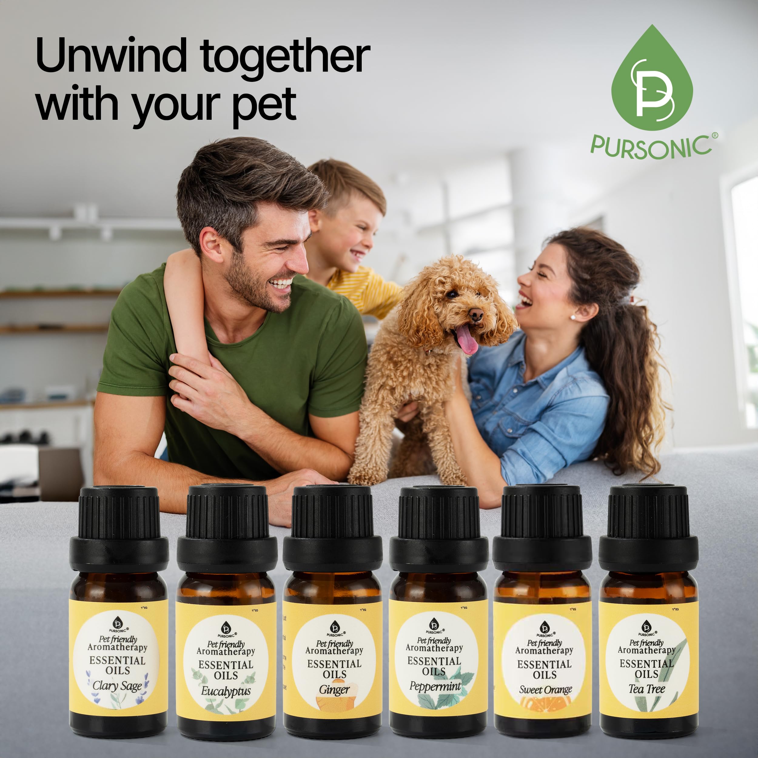 Pursonic mezcla árbol de té aroma limpio para difusor