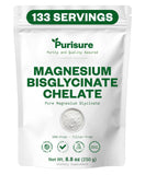 Purisure Magnesio Bisglicinato en bote de 250 g para energía diaria