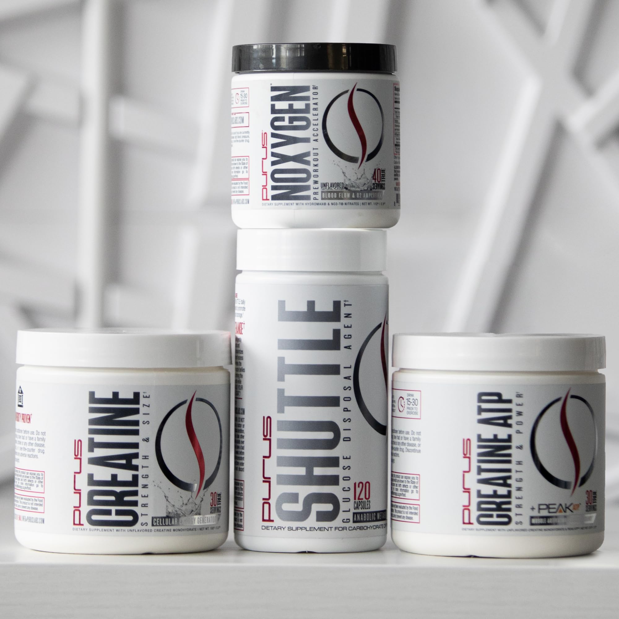 Etiqueta limpia de Purus Labs sin aditivos para una compra confiable.