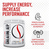 Purus Labs Creatine ATP mano abriendo frasco, preparación para fuerza.