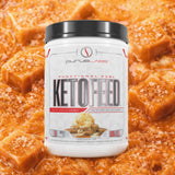 Envase de KetoFeed con información clara y calidad garantizada