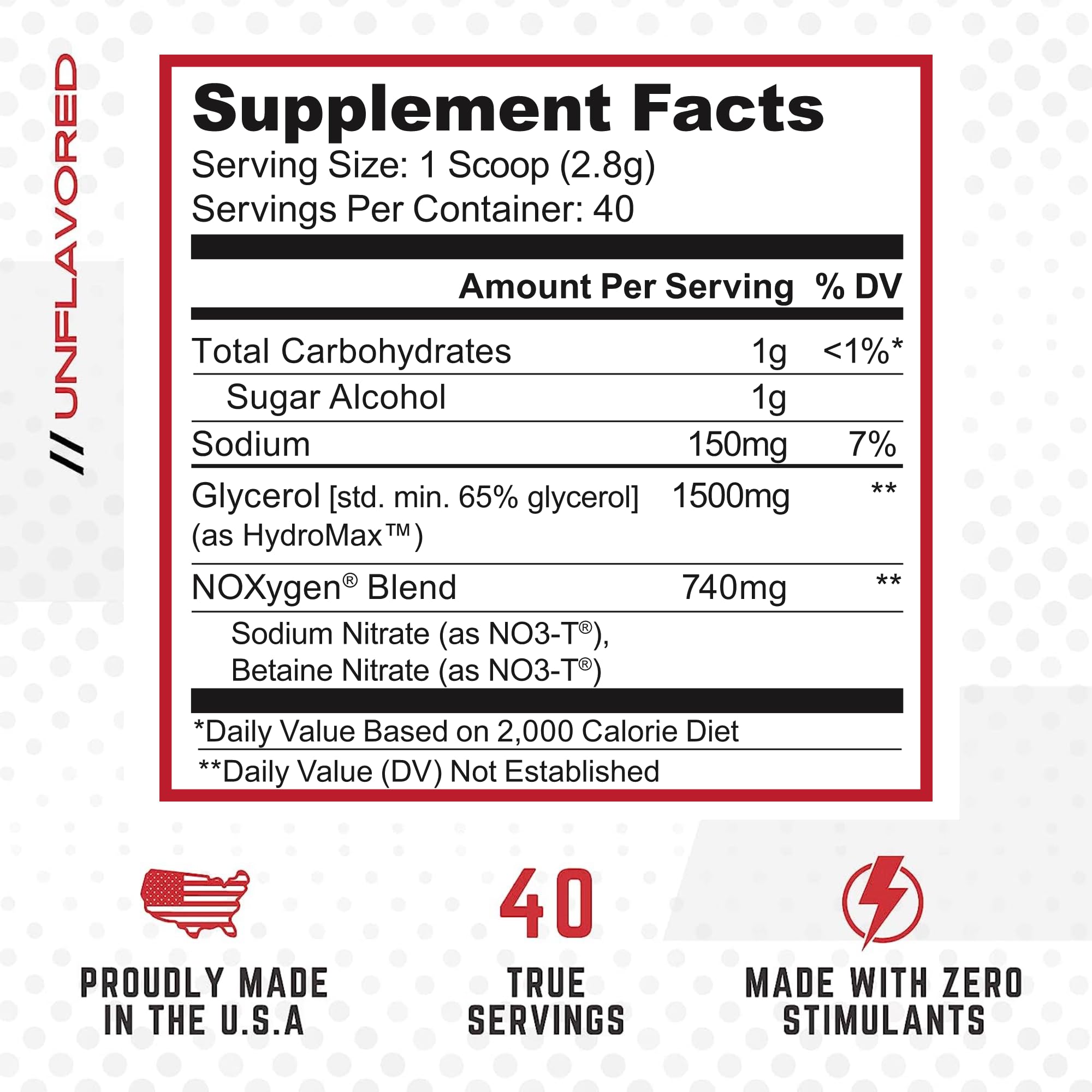 Purus Labs NOXygen Powder cuchara de medición para dosis rápidas