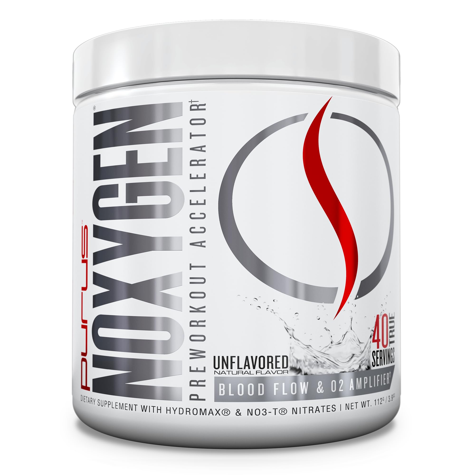 Purus Labs NOXygen Powder frasco sin sabor para potenciar tu preentrenamiento