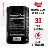 Purus Labs NOXygen Black Powder, etiqueta detallada, transparencia de ingredientes para tu confianza.