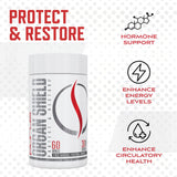 Purus Labs Organ Shield envase cerrado, transparencia de ingredientes y cantidad