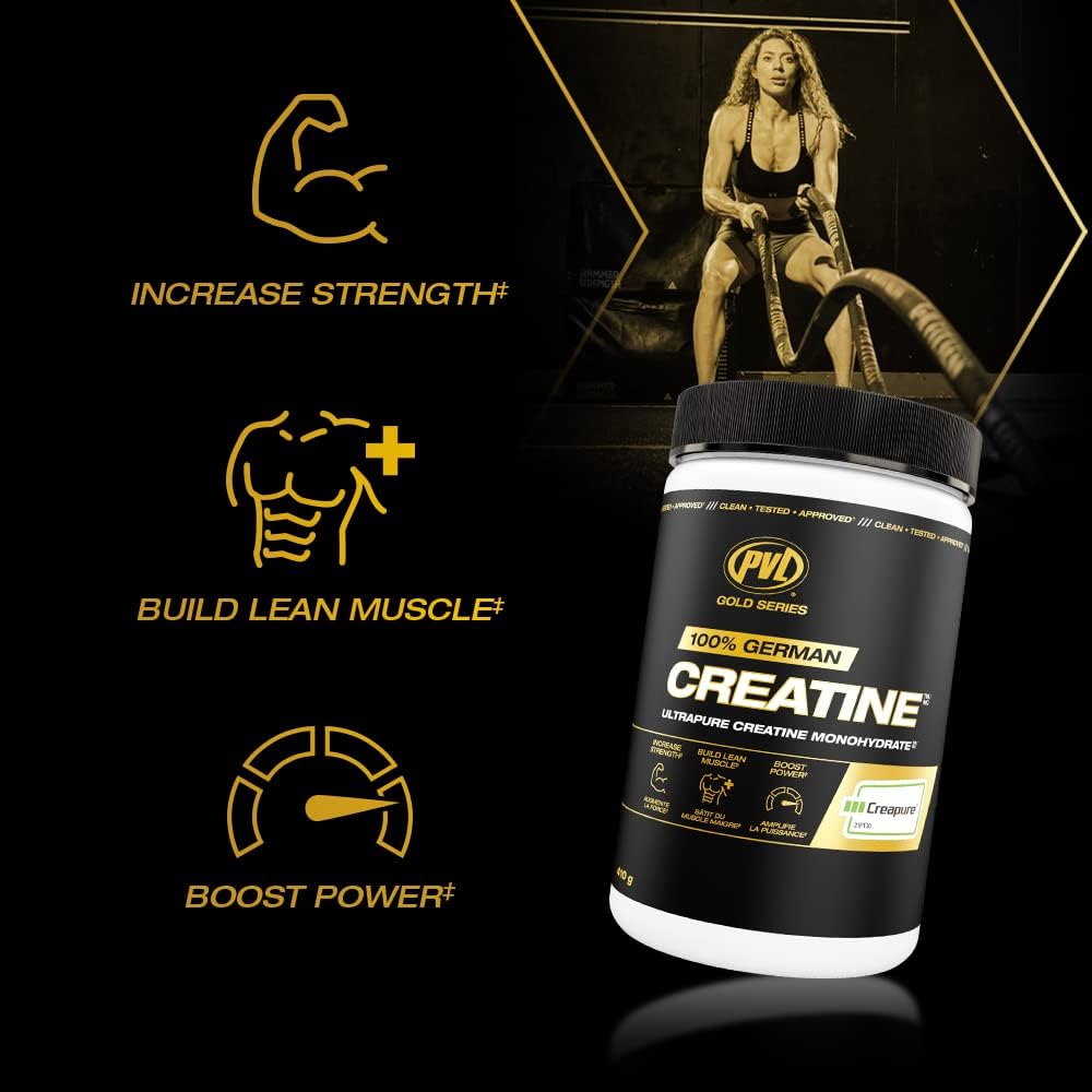 PVL Creapure creatina monohidrato porción de entrenamiento para potencia