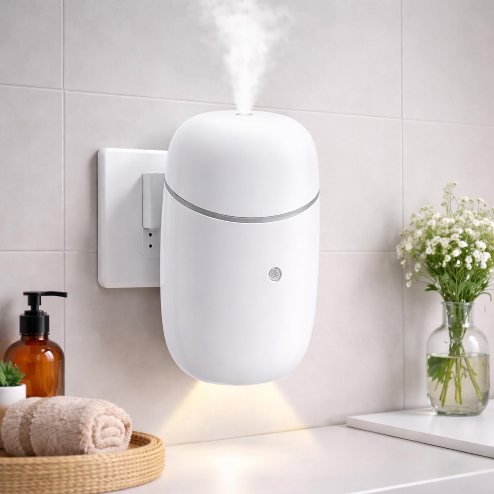 Pvowekia difusor sin agua en habitación, perfuma con aroma suave.