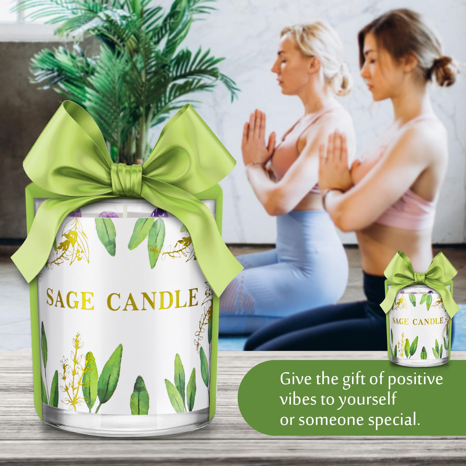 PVUELE paquete de velas salvia para regalo especial.