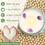 PVUELE vela de salvia con llama encendida para crear ambiente relajante.