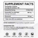 PWERD Moringa: dosificación diaria para un plan de 100 días.